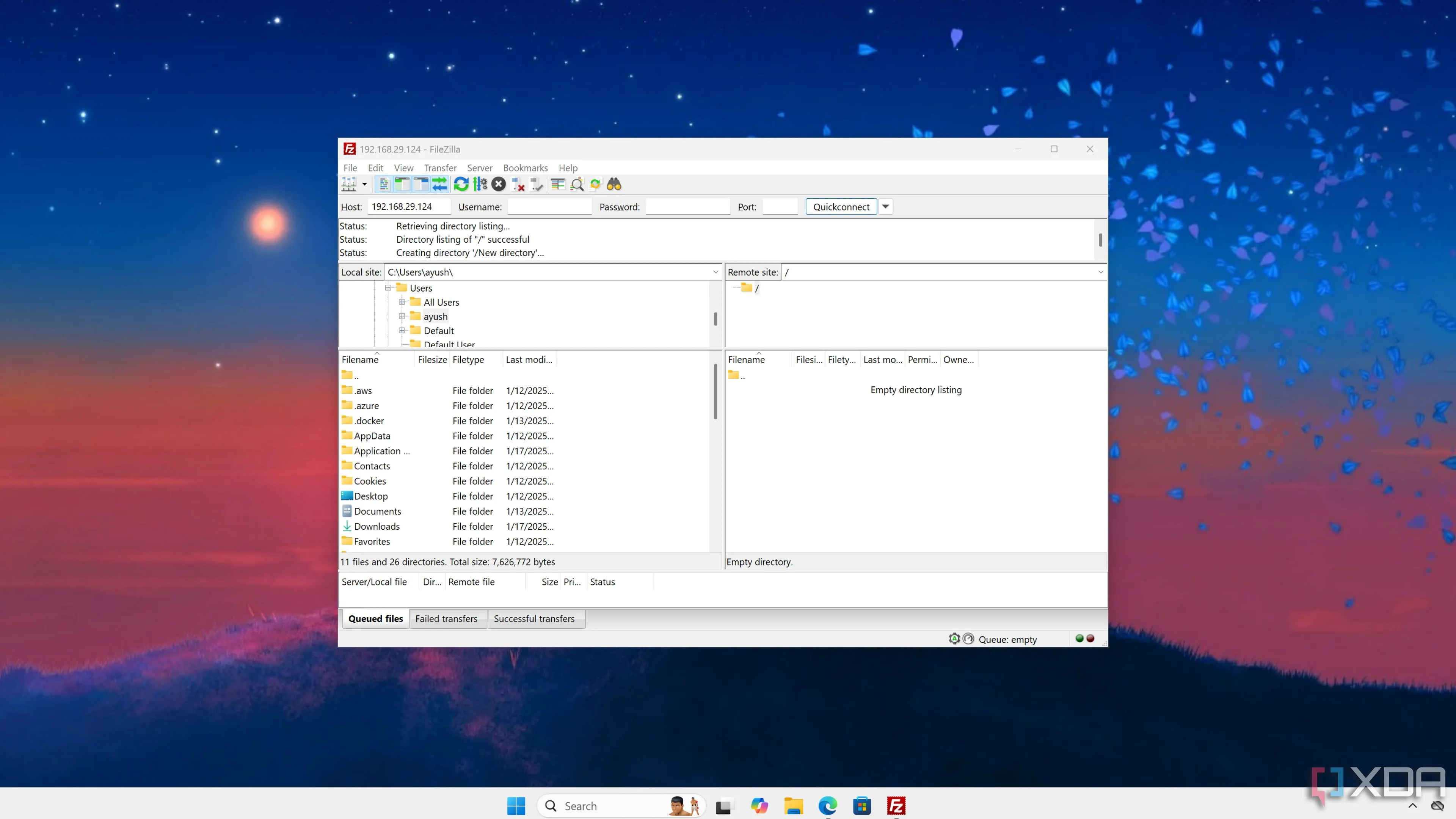 Truy cập các tệp trên hệ thống khác bằng FileZilla