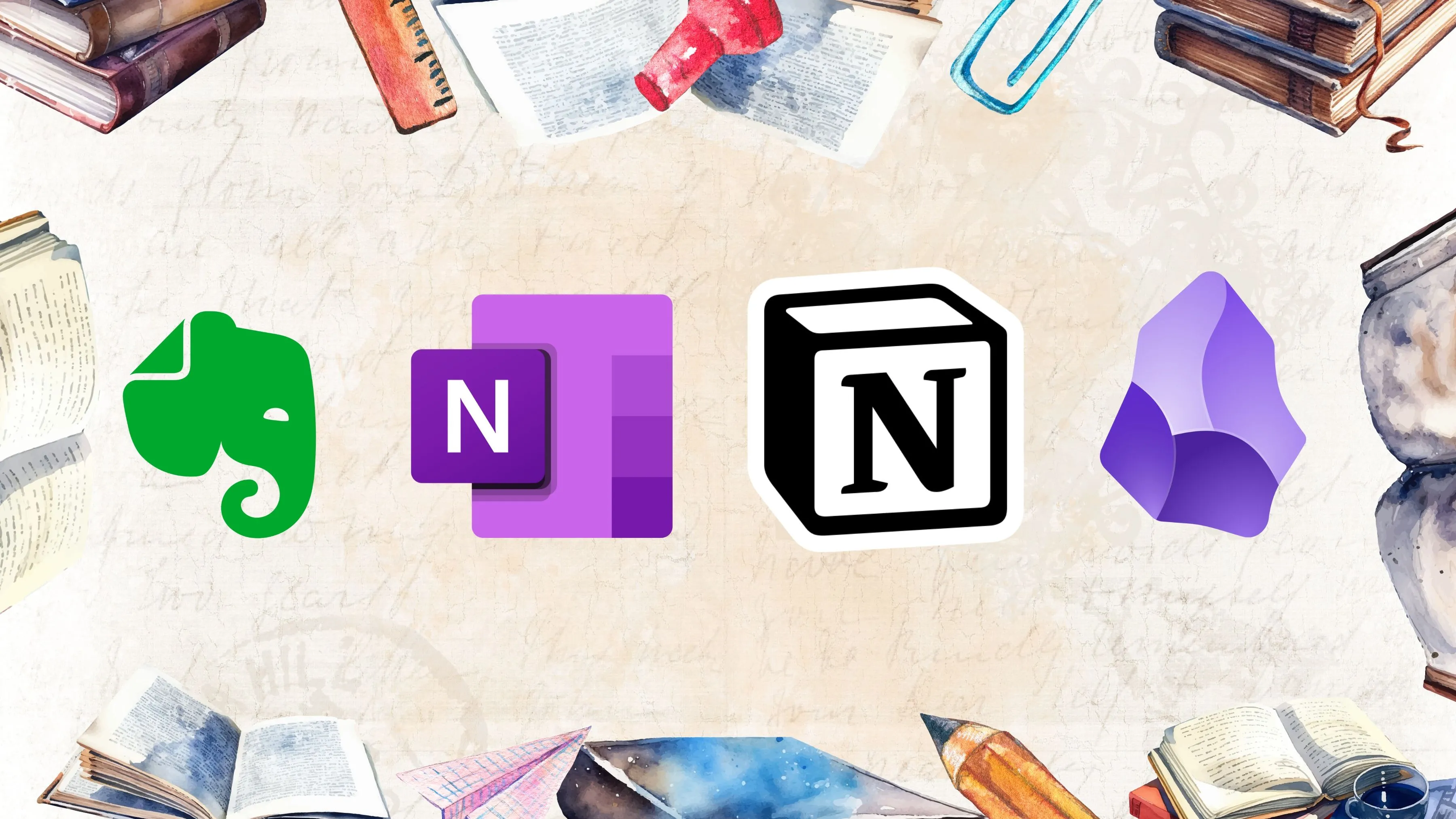 Ứng dụng ghi chú nào tốt hơn giữa Notion, Obsidian, OneNote và Evernote