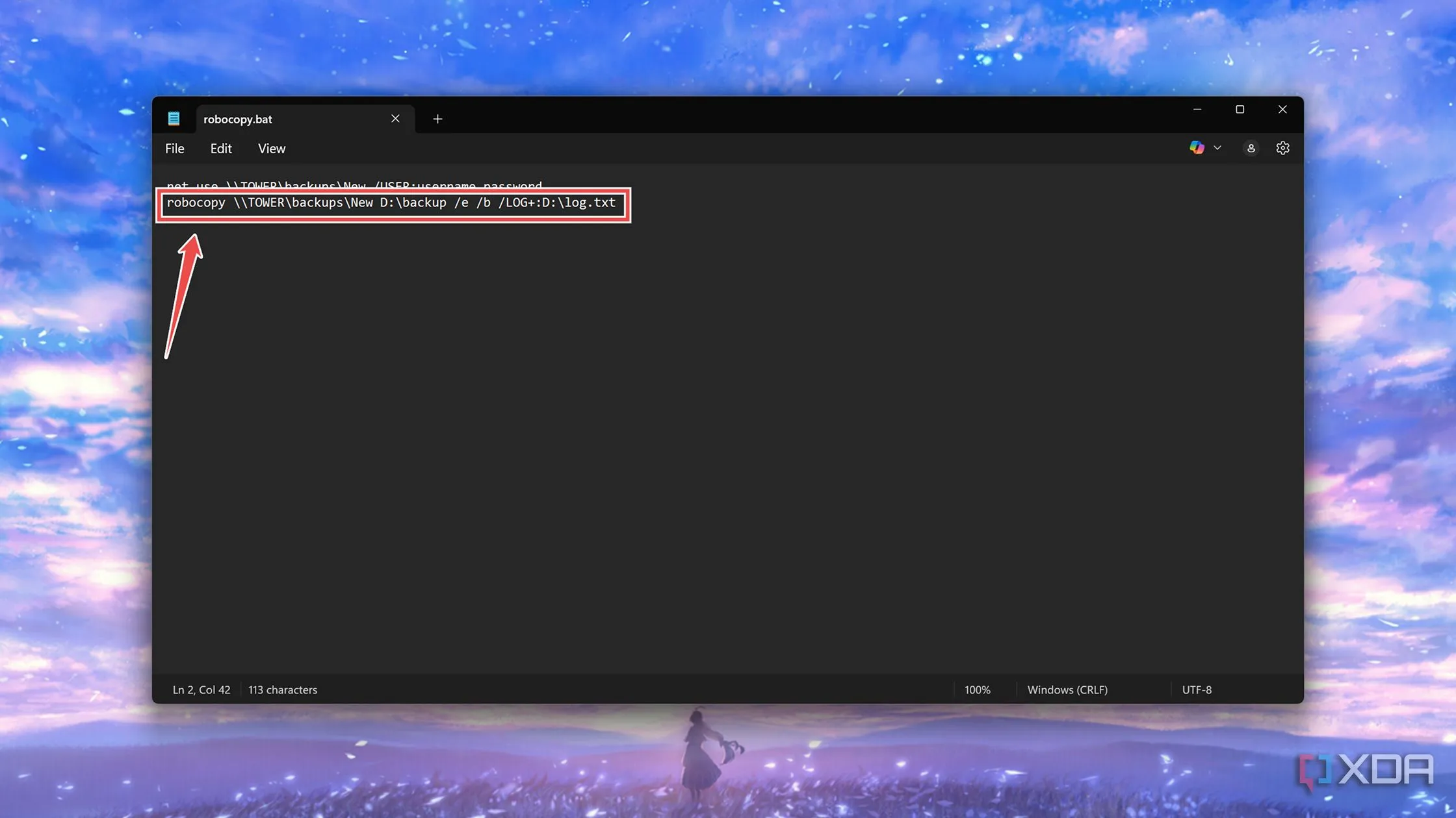 Viết script Robocopy để nhân bản dữ liệu sao lưu.