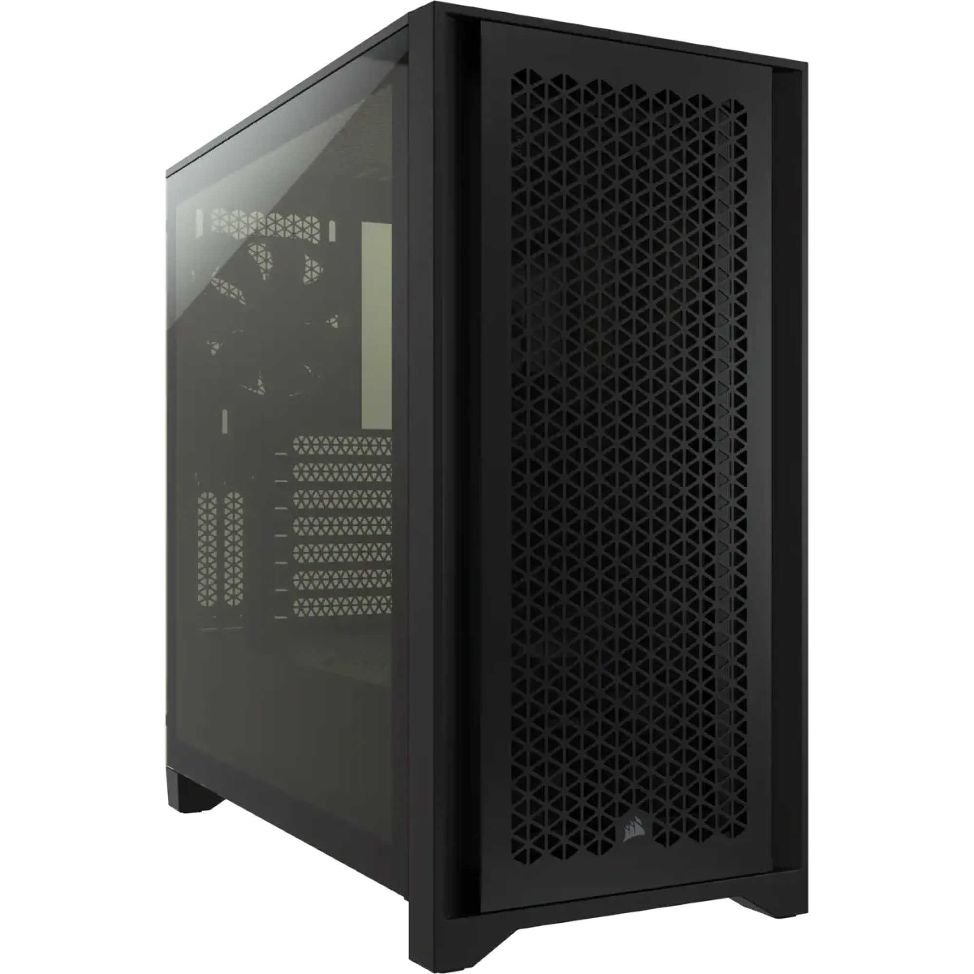 Vỏ case Corsair 4000D Airflow màu đen với lưới tản nhiệt phía trước