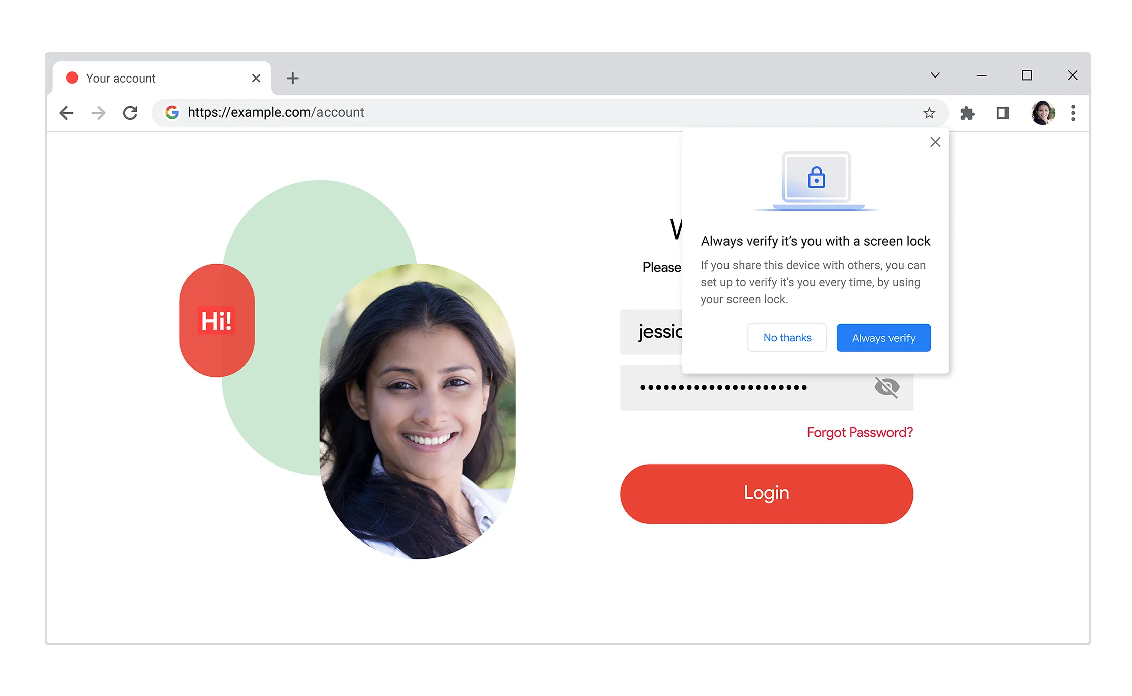 Xác thực sinh trắc học cho Google Password Manager trên máy tính, tăng cường bảo mật khi tự động điền mật khẩu